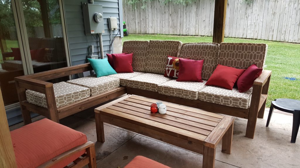 L shaped deck discount couch