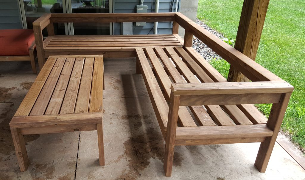 Diy Outdoor Sectional Couch Kinda, Outdoor Wood Couch Plans