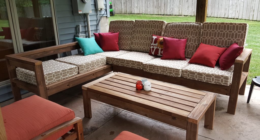 Diy Outdoor Sectional Couch Kinda, Outdoor Furniture Plans Sectional