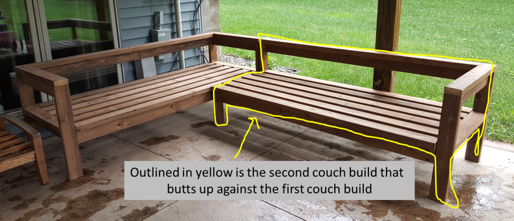 Diy Outdoor Sectional Couch Kinda, Outdoor Sofa Plans Uk